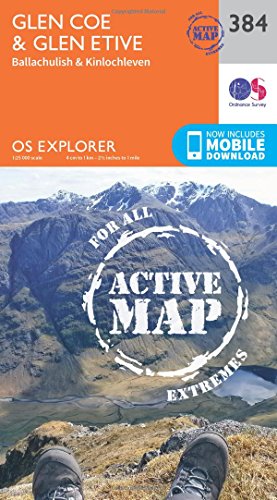 Glen Coe (OS Explorer Active Map, Band 384)